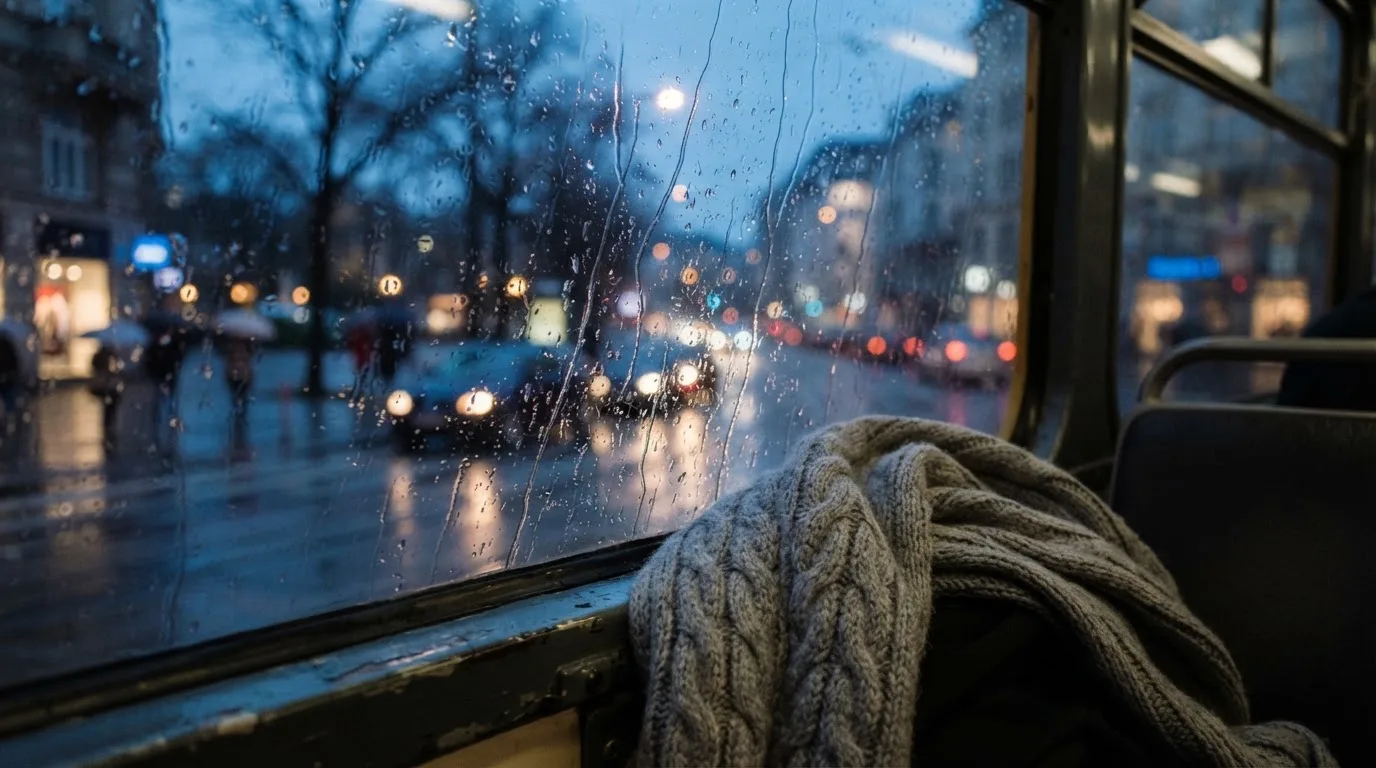 Sadepisaroita raitiovaunun ikkunassa, takana hämärtyvä katu ja kädessä pehmeä villahuivi — nettikasinon suurin mahdollinen voitto